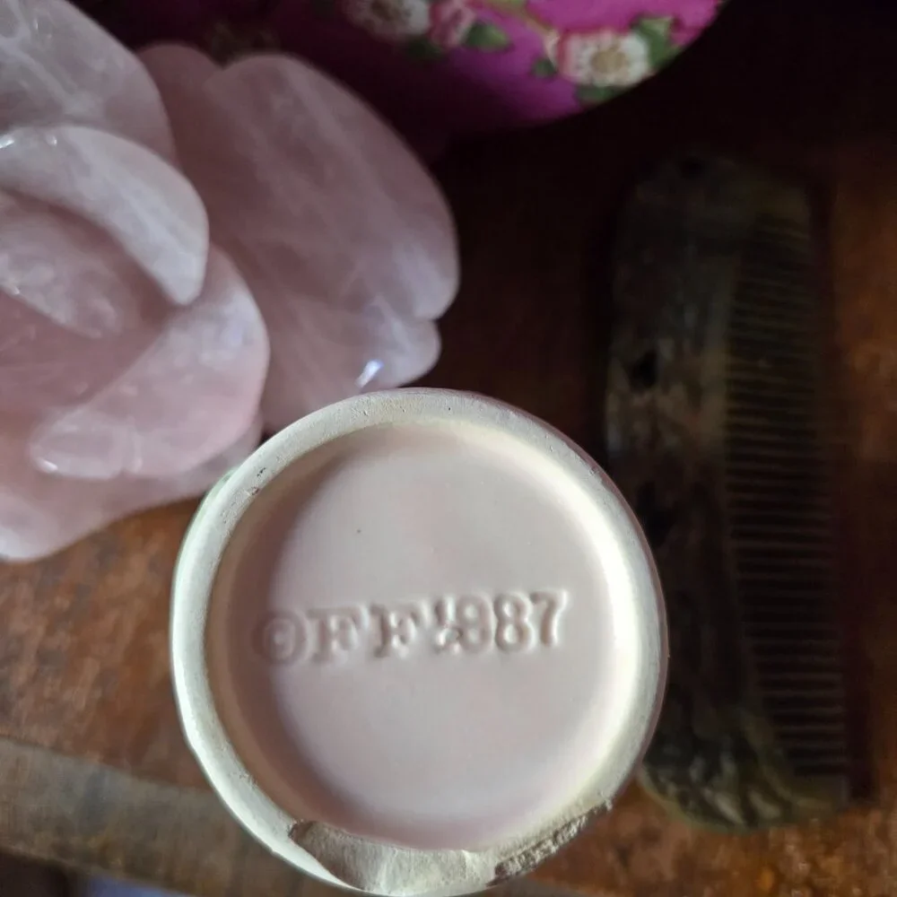 Fitz & Floyd 1987 Blushing Rose Porcelain Cup Cottagecore Romantic Whimsical